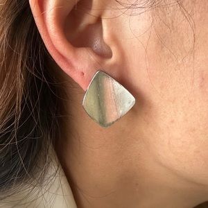 Sterling silver earrings with a unique design